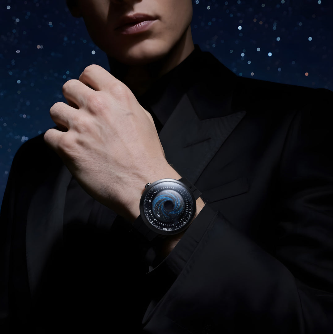 Label Noir Automatic Watch Blue Planet II · Black Star Edition