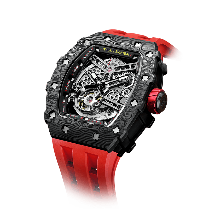 Elemental Series Luxury Carbon Fiber Automatic Watch: Durable, Stylish, Precise Self-Winding Timepiece