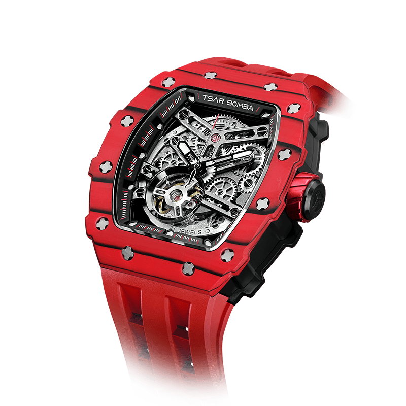 Elemental Series Luxury Carbon Fiber Automatic Watch: Durable, Stylish, Precise Self-Winding Timepiece