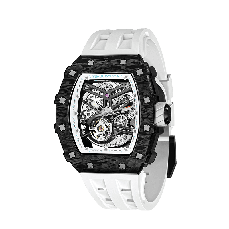 Elemental Series Luxury Carbon Fiber Automatic Watch: Durable, Stylish, Precise Self-Winding Timepiece