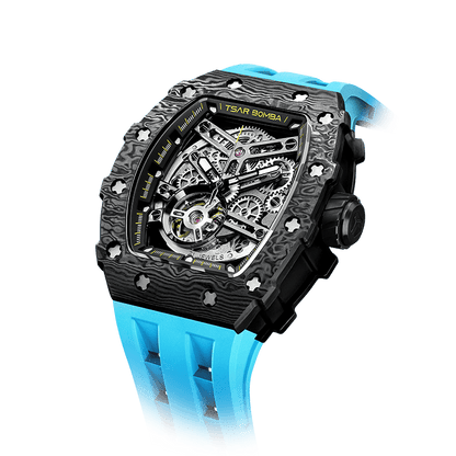 Elemental Series Luxury Carbon Fiber Automatic Watch: Durable, Stylish, Precise Self-Winding Timepiece