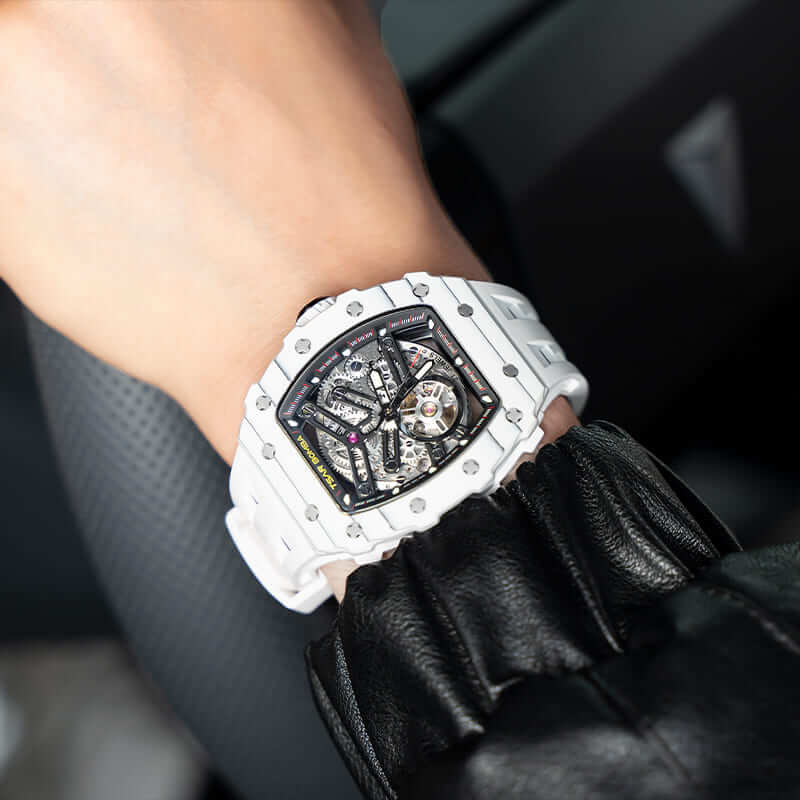 Elemental Series Luxury Carbon Fiber Automatic Watch: Durable, Stylish, Precise Self-Winding Timepiece