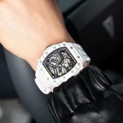 Elemental Series Luxury Carbon Fiber Automatic Watch: Durable, Stylish, Precise Self-Winding Timepiece