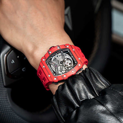 Elemental Series Luxury Carbon Fiber Automatic Watch: Durable, Stylish, Precise Self-Winding Timepiece