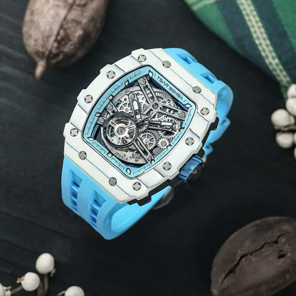 Elemental Series Luxury Carbon Fiber Automatic Watch: Durable, Stylish, Precise Self-Winding Timepiece