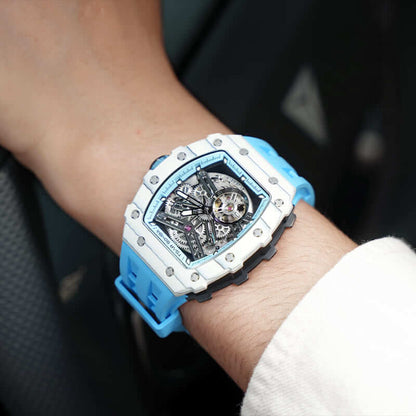 Elemental Series Luxury Carbon Fiber Automatic Watch: Durable, Stylish, Precise Self-Winding Timepiece