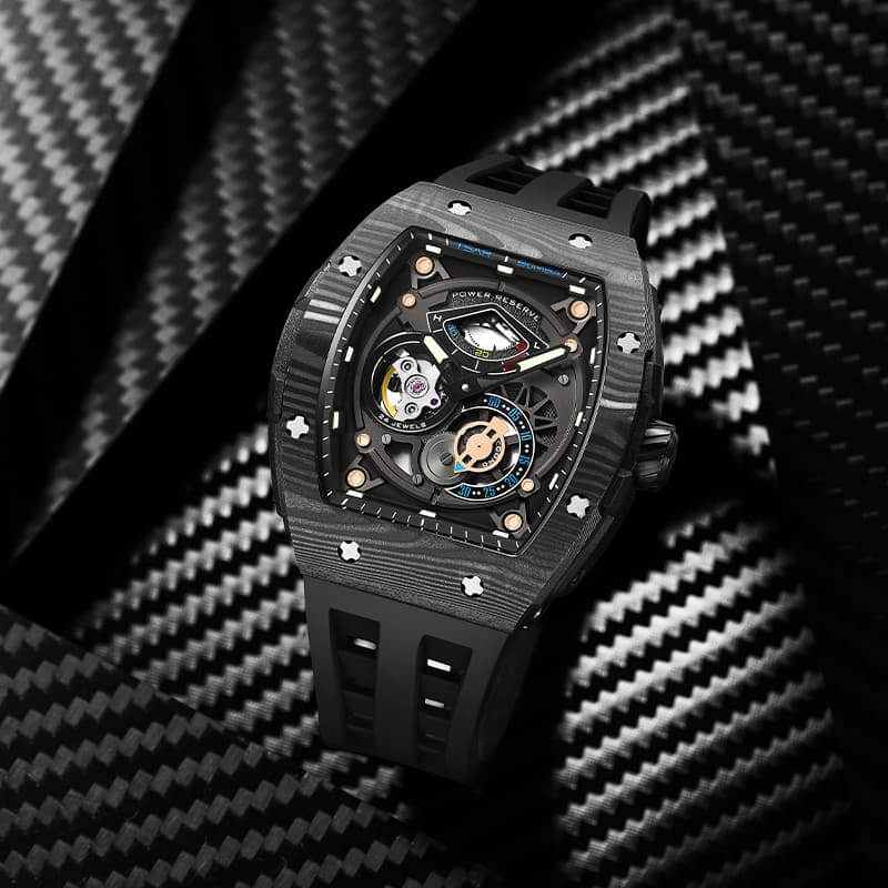 Elemental Series-Carbon Fiber Automatic Watch