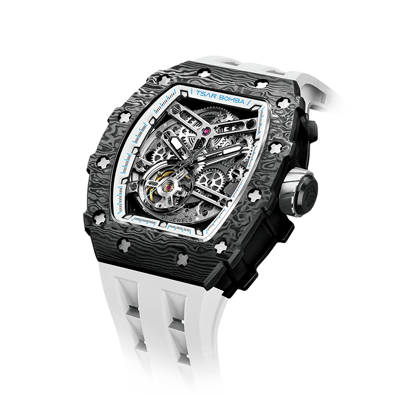 Elemental Series Luxury Carbon Fiber Automatic Watch: Durable, Stylish, Precise Self-Winding Timepiece