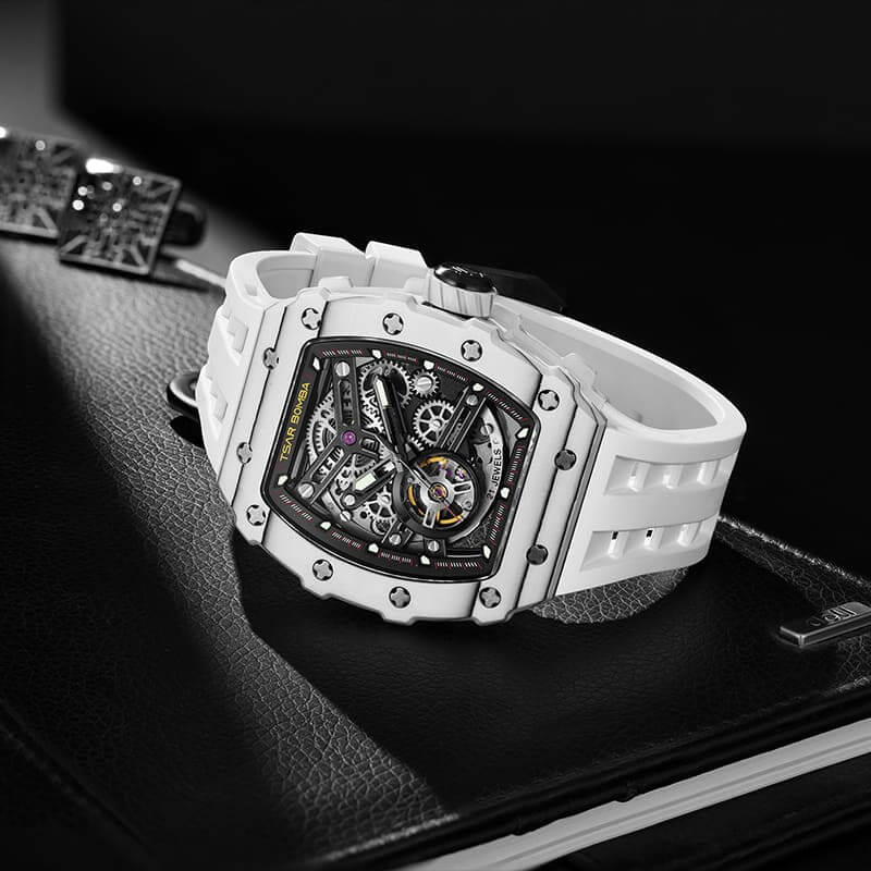 Elemental Series Luxury Carbon Fiber Automatic Watch: Durable, Stylish, Precise Self-Winding Timepiece