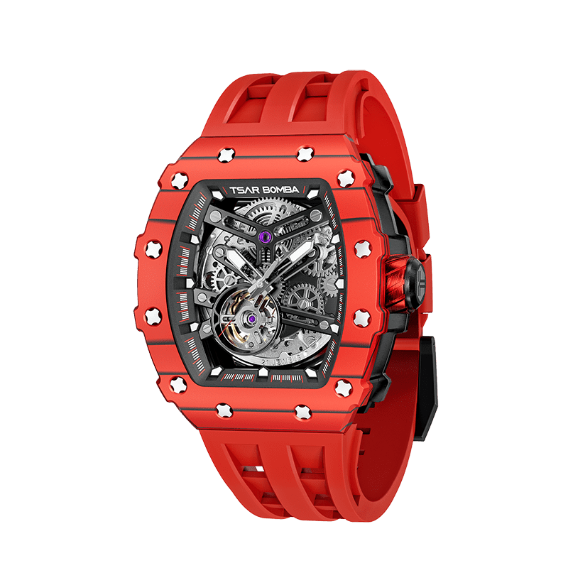 Elemental Series Luxury Carbon Fiber Automatic Watch: Durable, Stylish, Precise Self-Winding Timepiece
