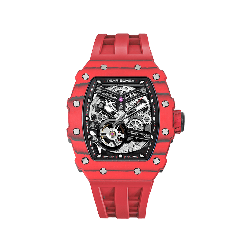 Elemental Series Luxury Carbon Fiber Automatic Watch: Durable, Stylish, Precise Self-Winding Timepiece
