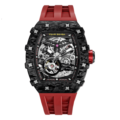 Elemental Series Luxury Carbon Fiber Automatic Watch: Durable, Stylish, Precise Self-Winding Timepiece