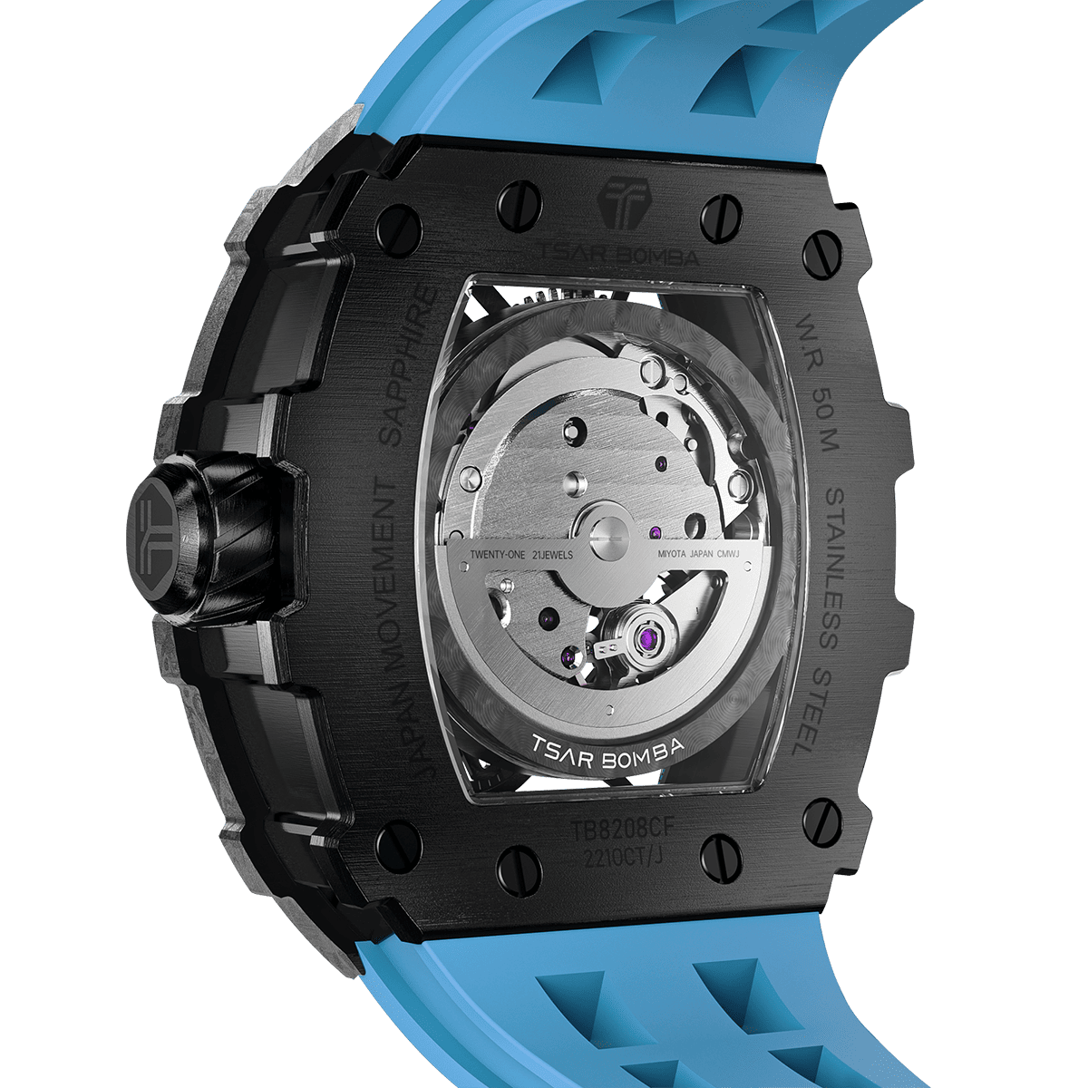 Elemental Series Luxury Carbon Fiber Automatic Watch: Durable, Stylish, Precise Self-Winding Timepiece