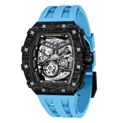 Elemental Series Luxury Carbon Fiber Automatic Watch: Durable, Stylish, Precise Self-Winding Timepiece