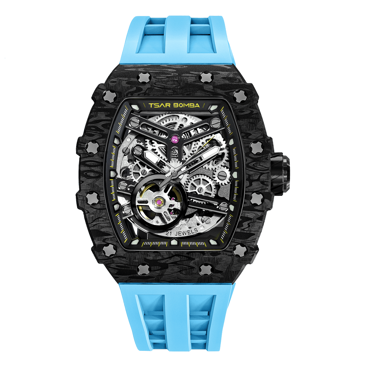 Elemental Series Luxury Carbon Fiber Automatic Watch: Durable, Stylish, Precise Self-Winding Timepiece