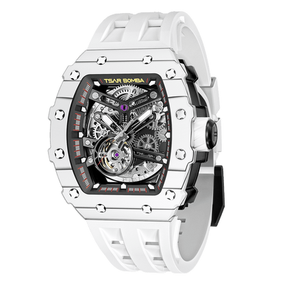 Elemental Series Luxury Carbon Fiber Automatic Watch: Durable, Stylish, Precise Self-Winding Timepiece