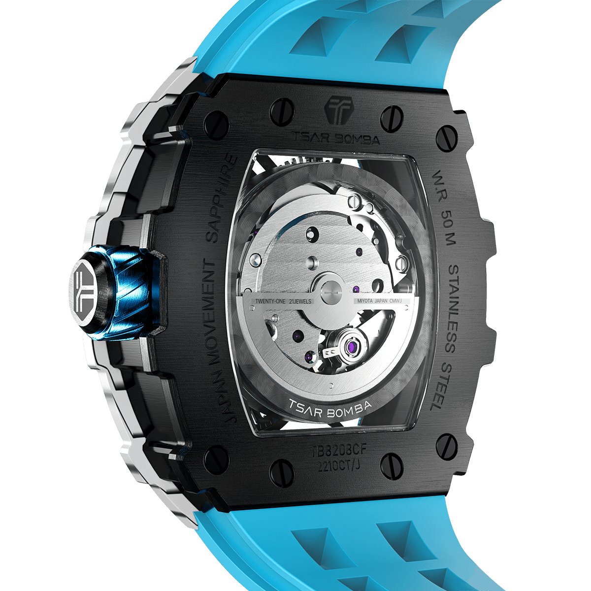 Elemental Series Luxury Carbon Fiber Automatic Watch: Durable, Stylish, Precise Self-Winding Timepiece
