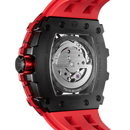 Elemental Series Luxury Carbon Fiber Automatic Watch: Durable, Stylish, Precise Self-Winding Timepiece