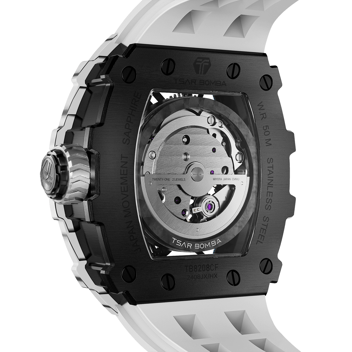 Elemental Series Luxury Carbon Fiber Automatic Watch: Durable, Stylish, Precise Self-Winding Timepiece