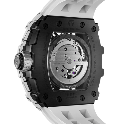 Elemental Series Luxury Carbon Fiber Automatic Watch: Durable, Stylish, Precise Self-Winding Timepiece