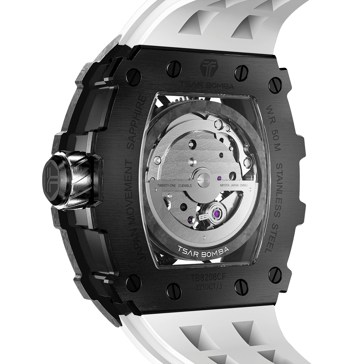 Elemental Series Luxury Carbon Fiber Automatic Watch: Durable, Stylish, Precise Self-Winding Timepiece