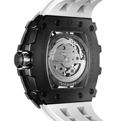 Elemental Series Luxury Carbon Fiber Automatic Watch: Durable, Stylish, Precise Self-Winding Timepiece