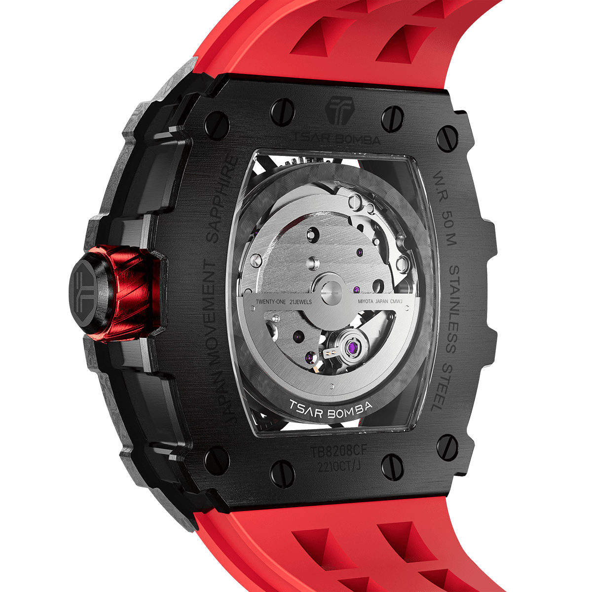 Elemental Series Luxury Carbon Fiber Automatic Watch: Durable, Stylish, Precise Self-Winding Timepiece