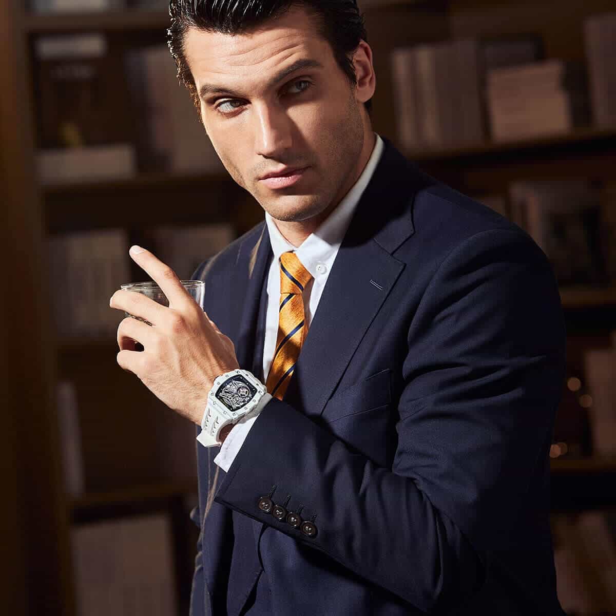 Elemental Series Luxury Carbon Fiber Automatic Watch: Durable, Stylish, Precise Self-Winding Timepiece