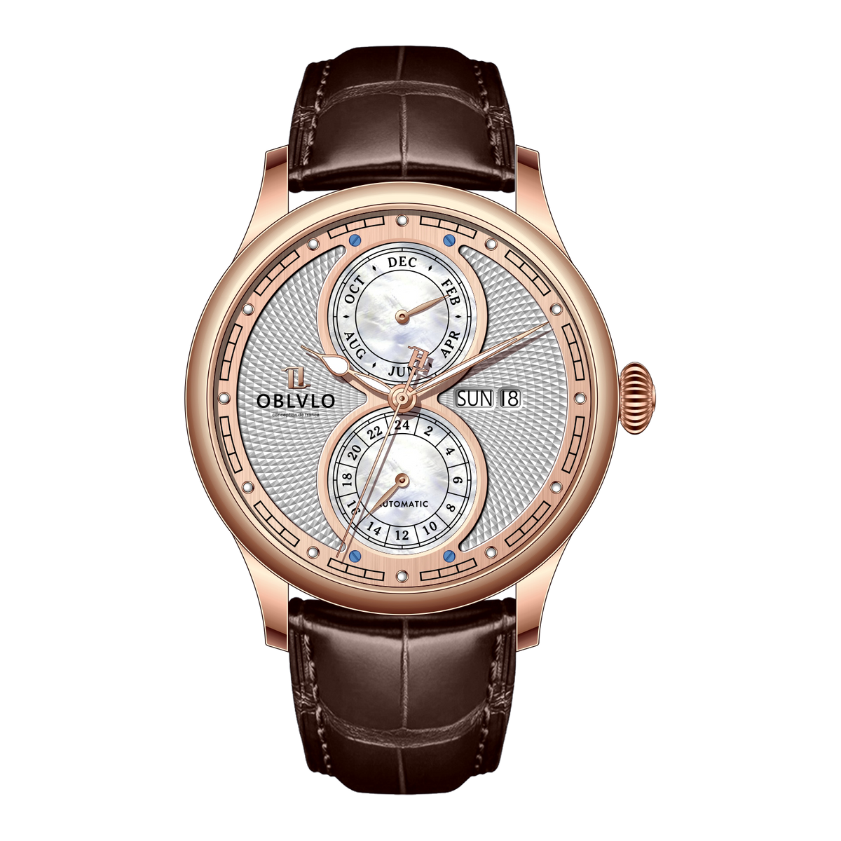 Mother of Pearl  AM Vintage Dress Design  Automatic Watch