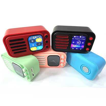 wireless Bluetooth speaker with screen (use as alarm,calender and ETC.