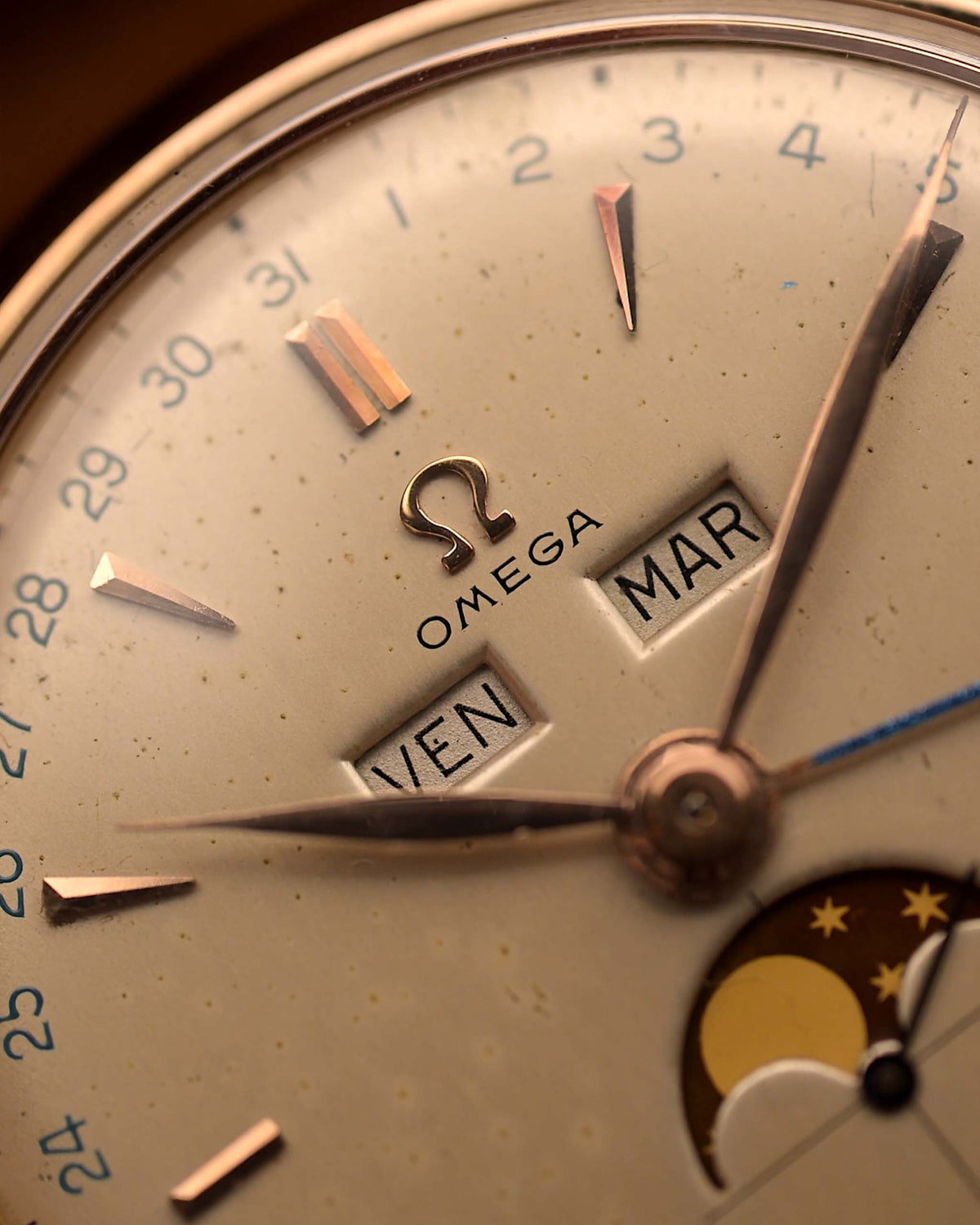 Omega 2486 Cosmic Moonphase Rose 1950