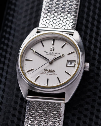 Vintage Omega Constellation Automatic Chronometer, C-shaped brushed case, Cal. 1011 from 1970's