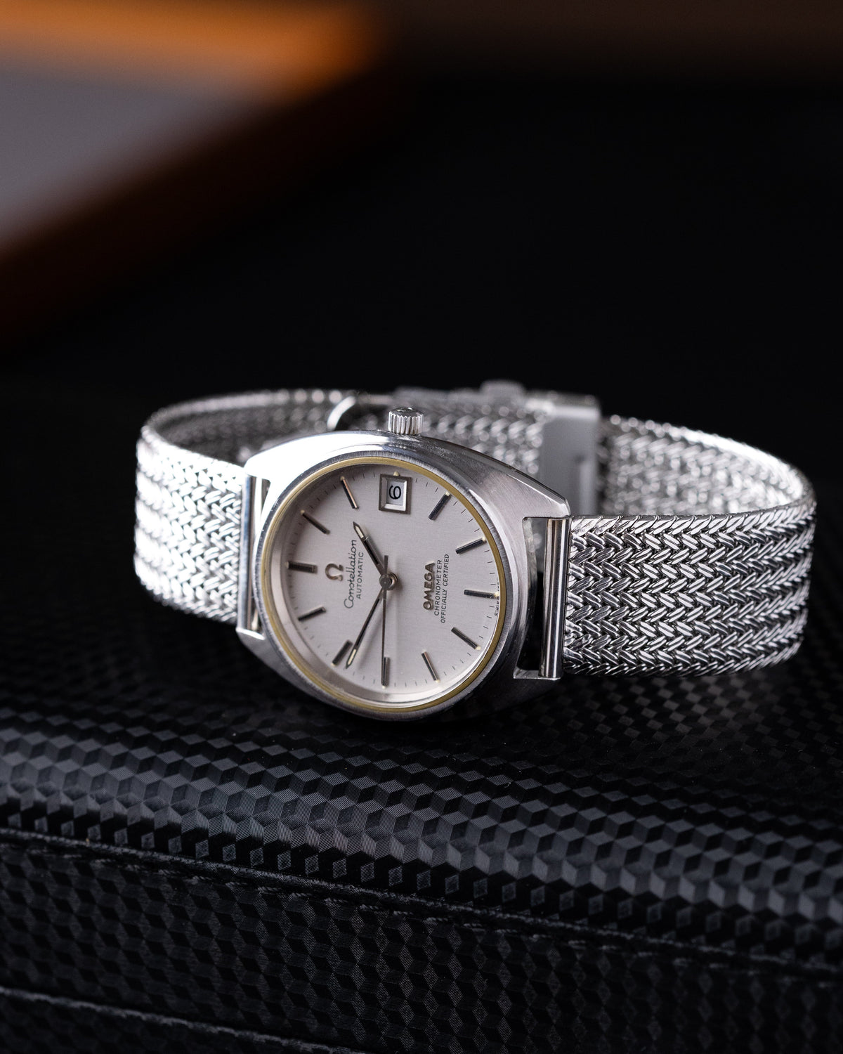 Vintage Omega Constellation Automatic Chronometer, C-shaped brushed case, Cal. 1011 from 1970's